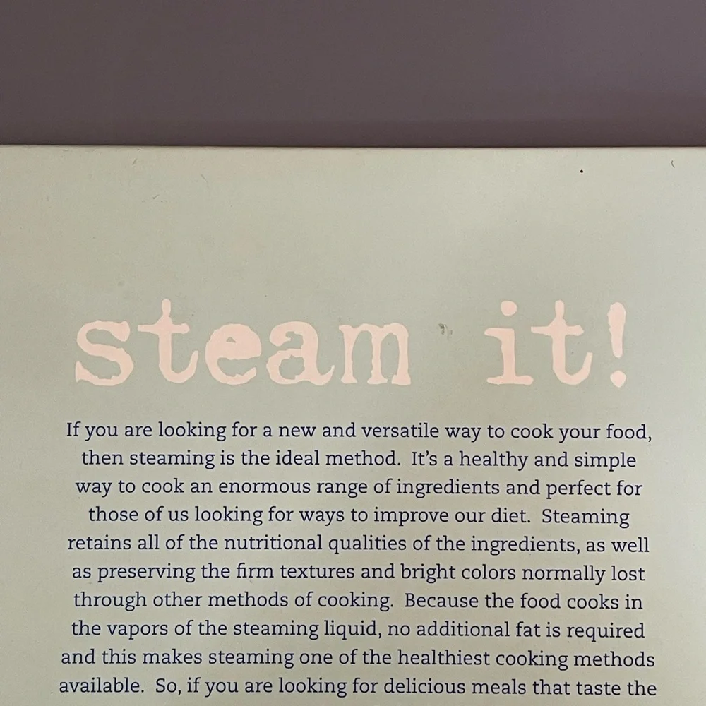 healthy recipes whole foods cookbook- Steam It! steamer cookbook easy meals